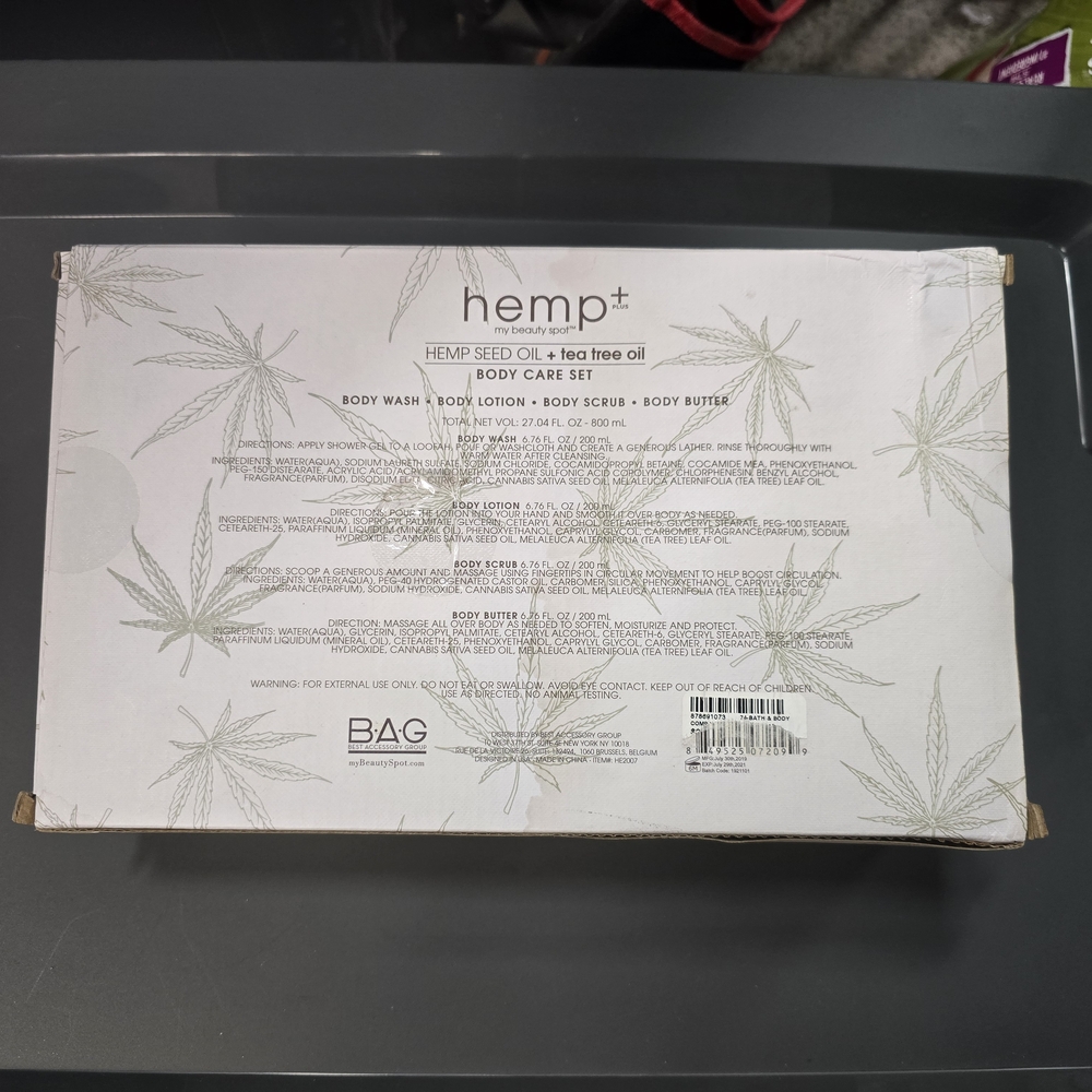 Hemp Body Care Set with Tea Tree Oil - Picture 2 of 2